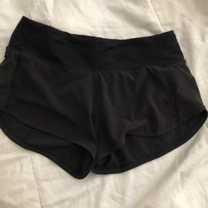 Lululemons Black running shorts